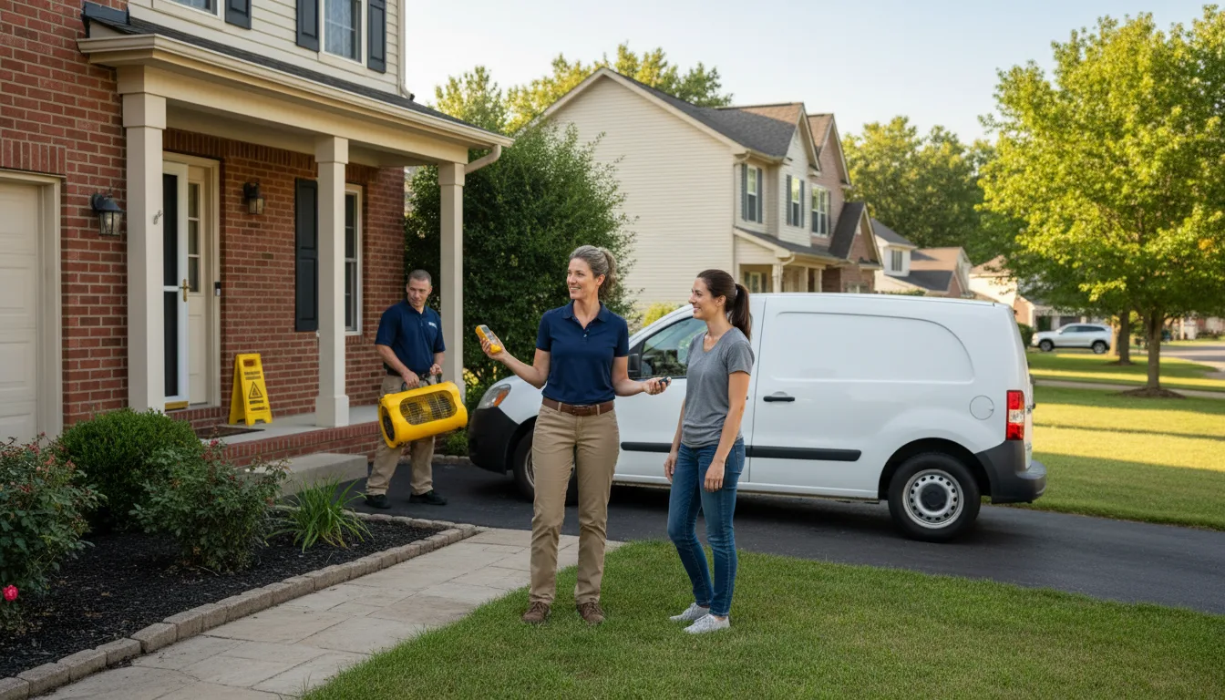 Residential water damage restoration in Saronville, NE